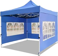 10x10 Ft Outdoor Canopy Tent Pop Up Portable Shade Shelter Instant Folding with Removable Windows Sidewalls Snow and Rain Protec