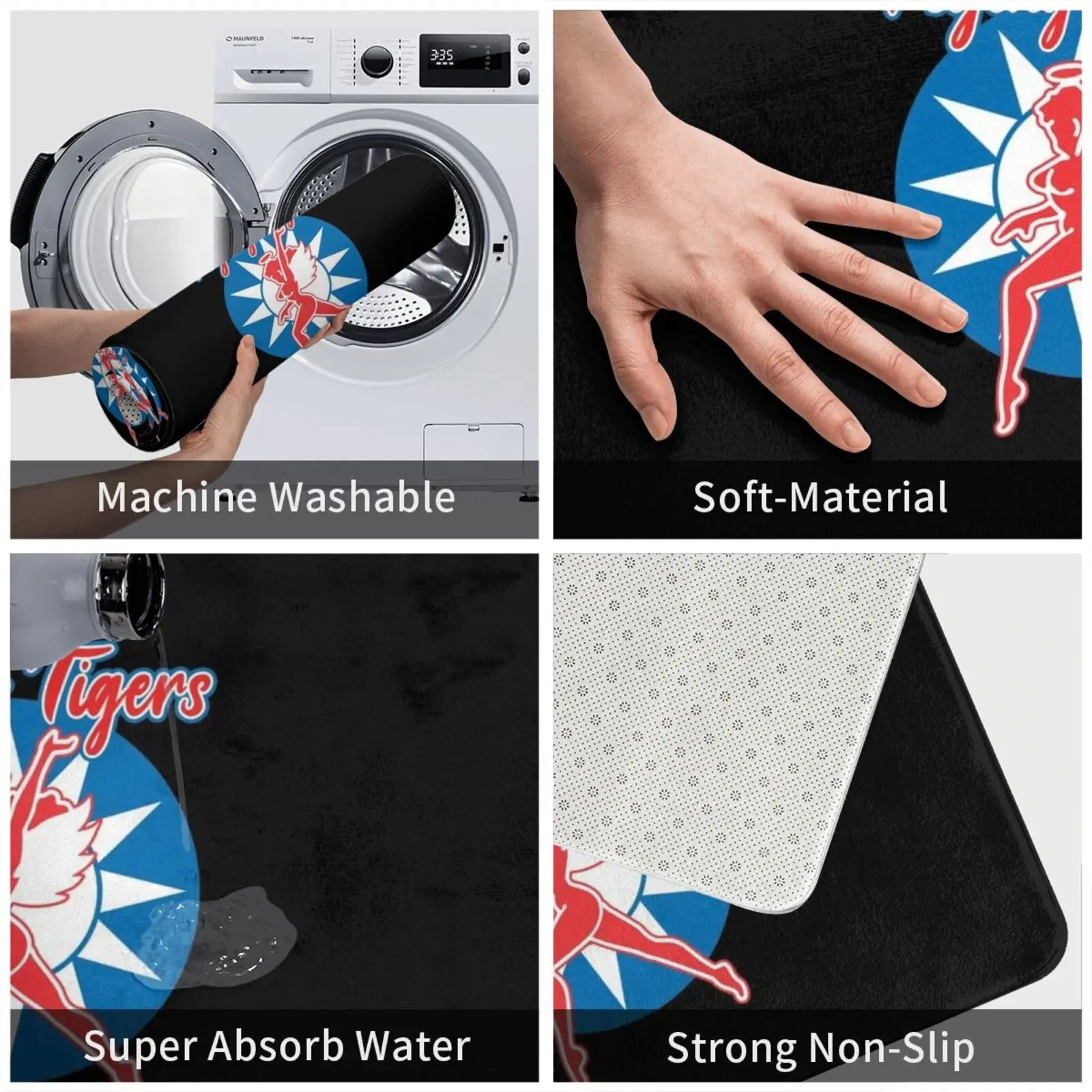 Летающие тигры коврик с надписью знаков Второй мировой войны ангелами подушка