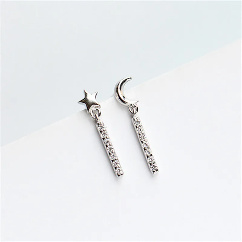 Серьги из серебра 925 маленький и чистый свежий темперамент Джокер набор шнека