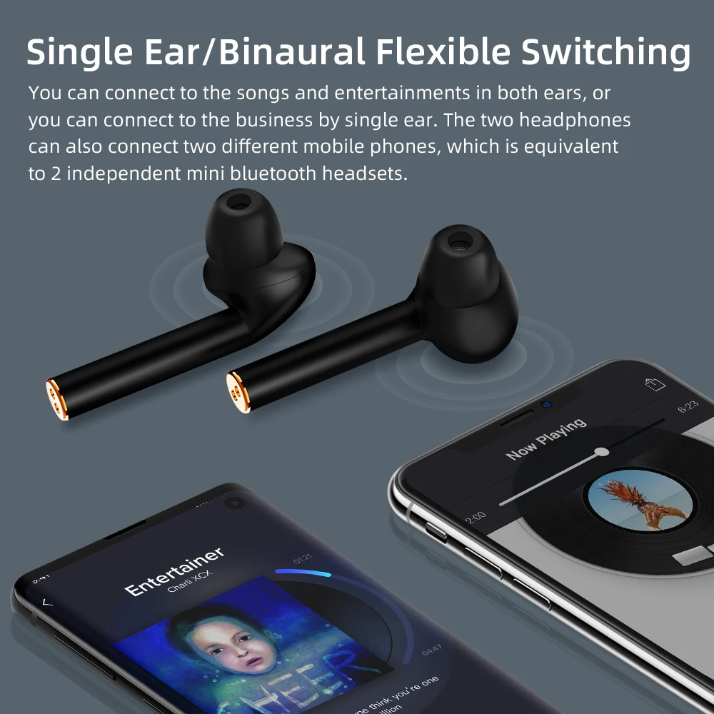 Беспроводные наушники J3 TWS Bluetooth 5 0 умное сенсорное управление водонепроницаемые