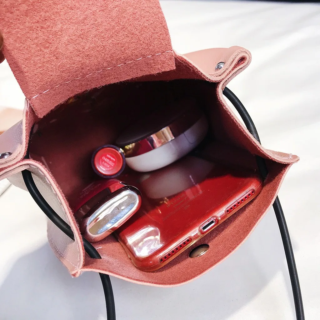 

Maison Fabre Women's Embroidered Leather Handbag Buckle Creative Wild Shoulder Bag Messenger Bag Wallet Mobile Phone Bag