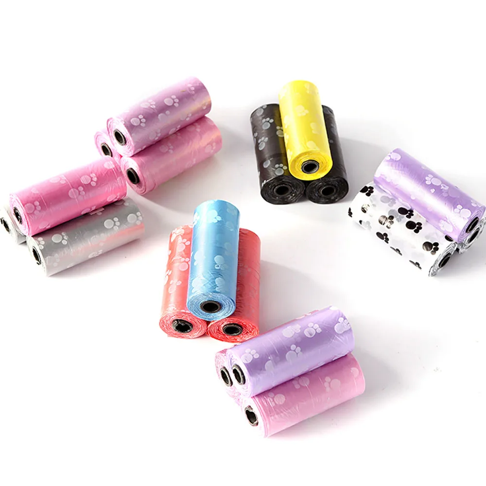 10 рулонов/150 шт. мешок корма для собак Диспенсер товары домашних животных моющие