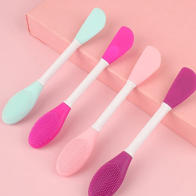 

1pc Multifunction Facial Stirring Brush Beauty Soft Silicone Mask Brush Face Cosmetics Make Up Clean Brush Tools