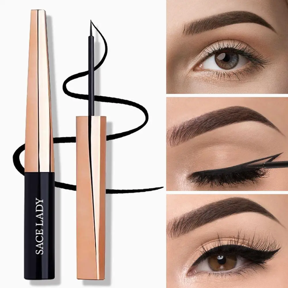 

SACE LADY Hot Waterproof Long Lasting Non Smudge Liquid Eyeliner Quick-drying Eyelash Pencil Makeup Cosmetic Tools TSLM2