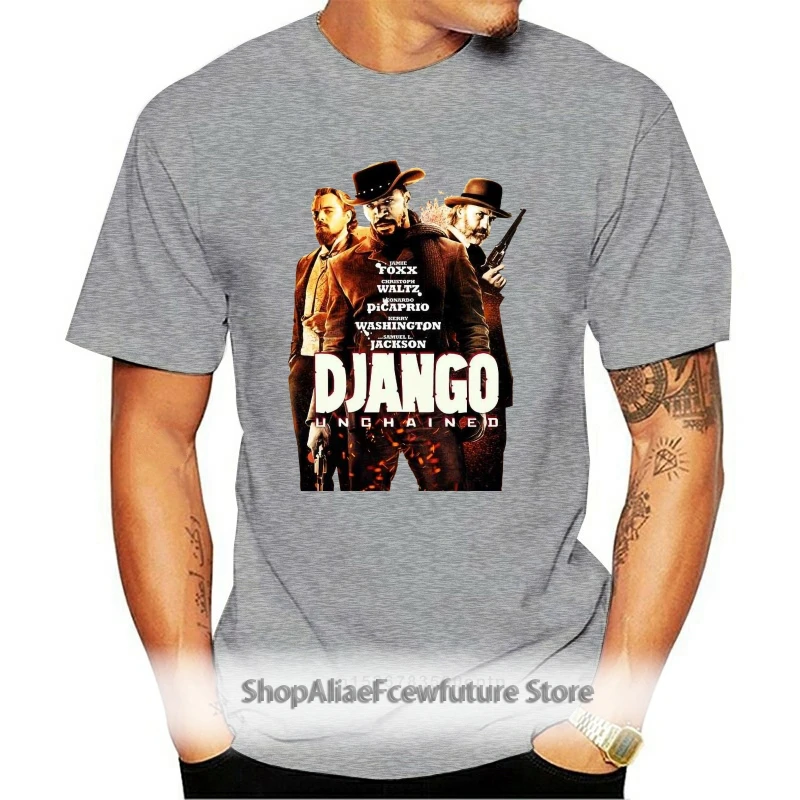 

Django V1 Movie Poster T Shirt Natural Khaki White All Sizes S To 4xl White Tshirt Harajuku Short Sleeve Loose Top