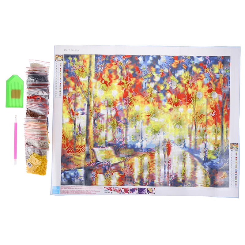 40*50CM Diy Crafts Couple Full Drill Cross Stitch DIY Toy 5D Diamond Painting Romantic | Игрушки и хобби