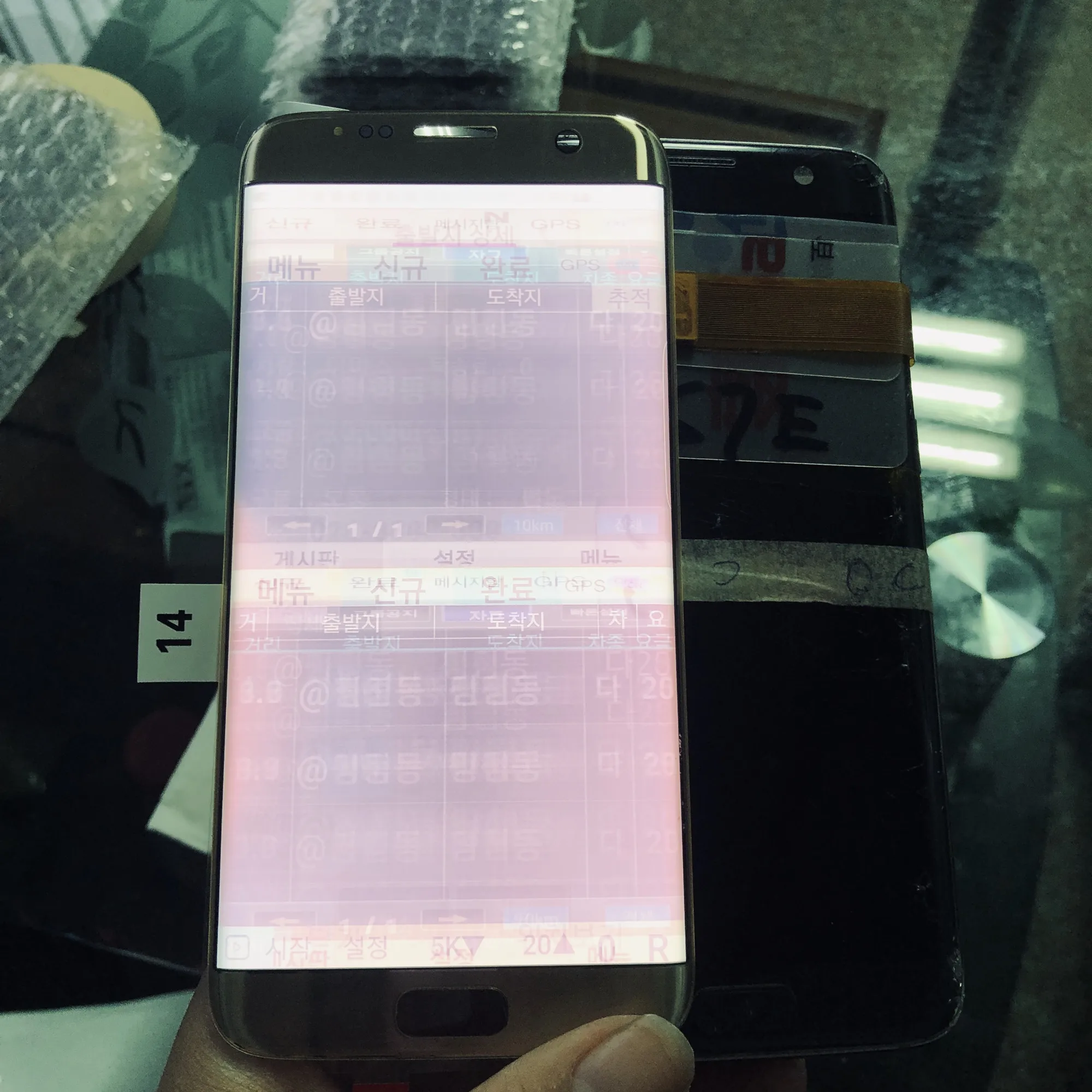 С большим Burnshadow оригинальный Amoled LCD для Samsung Galaxy S7 edge G935 G935F ЖК-дисплей + сенсорный