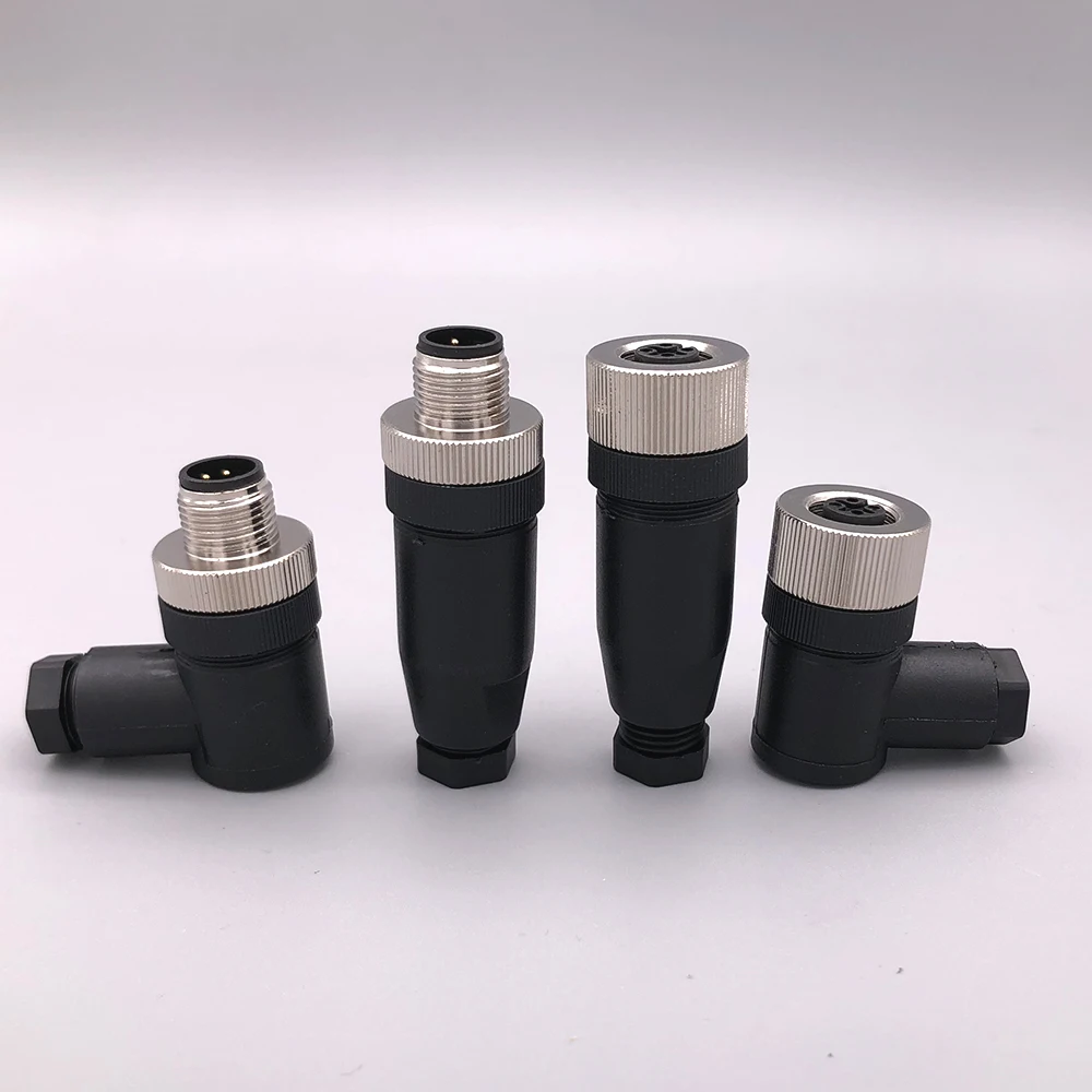 IP67 M12 4 5 8 контактный разъем датчика штекер гнездо резьба соединение