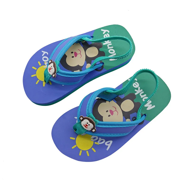 

New Summer EVA Cartoon Beach Slippers Cute Baby Flip Flops Thongs Sandals Soft Fashion Non-slip Indoor Children's Flats
