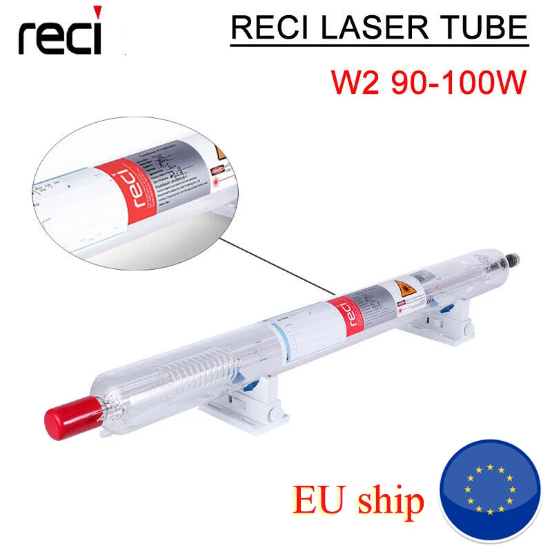 

ЕС корабль Reci W2/T2 90 Вт-100 Вт CO2 лазерная трубка деревянная коробка упаковка диаметр 80 мм/65 мм CO2 лазерная гравировальная машина для резки