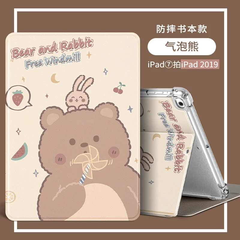 

10.2-in iPad 2019 Flip Case Cartoon For iPad Mini 5 4 Pro 2018 Tablet Case Auto Sleep Wake For iPad Air 2 PU Protect Skin Cases