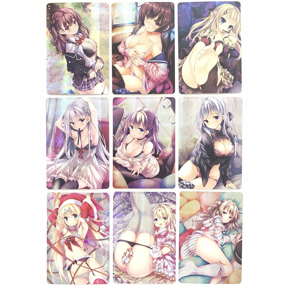 9 шт./компл. ACG сексуальная девушка следующий дверная карта игрушка хобби