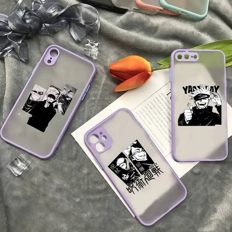 

Kento Nanami Jujutsu Kaisen Phone Case matte transparent For iphone 7 8 11 12 plus mini x xs xr pro max cover