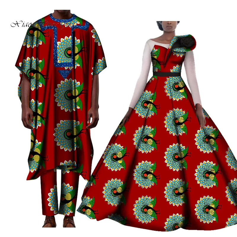 Одежда для влюбленных пар платье с принтом африканская одежда африканские