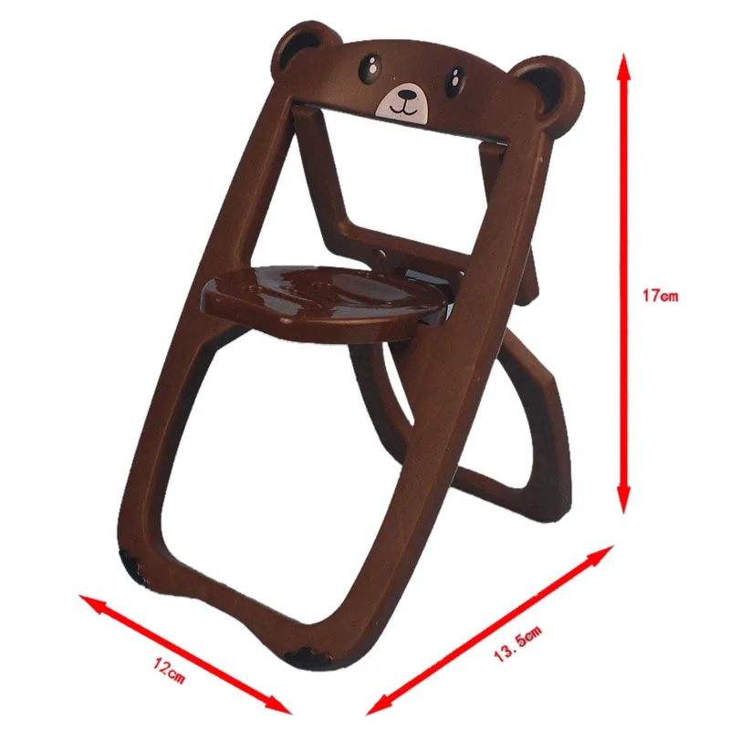 Аксессуары для кукол Blyth складной стул с рисунком медведя шарнирных блайз