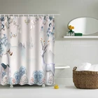 Фотообои с рисунком животных, водонепроницаемые шторы для душа, занавески с милыми маленькими оленями