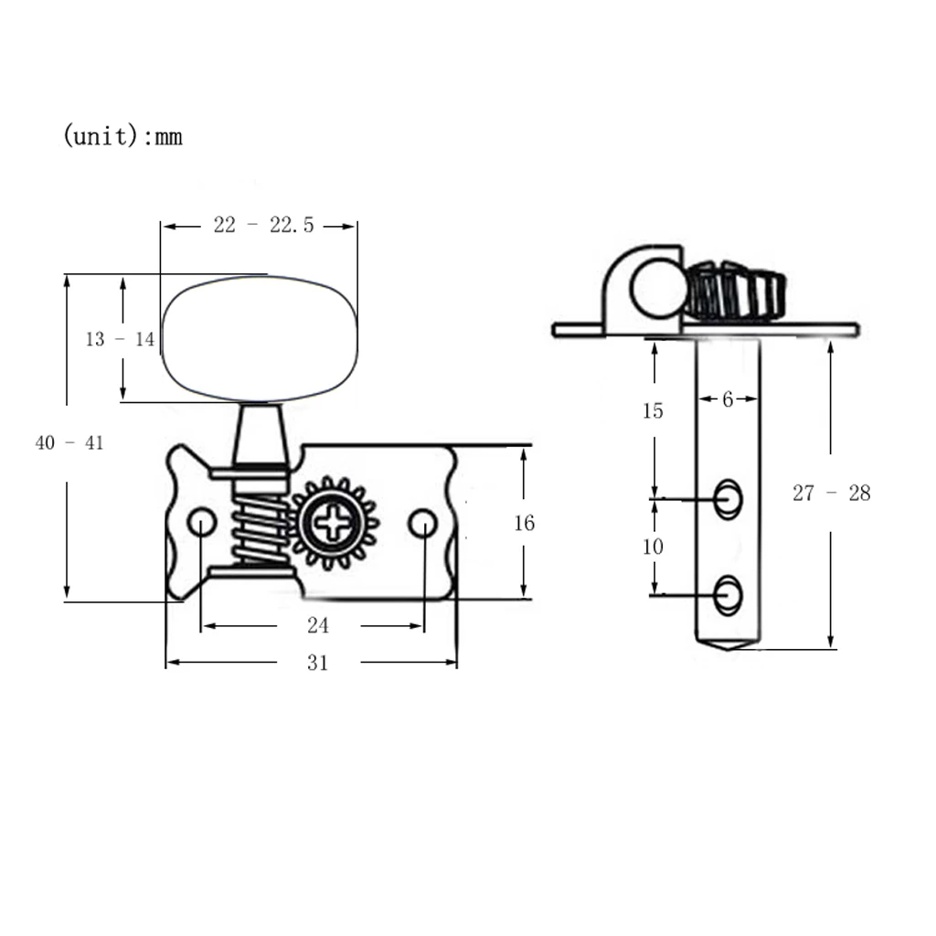 6 stück schwarz gitarre maschine köpfe mechanische überzogene single loch tuning pegs für akustische elektrische gitarre 3r3l fre