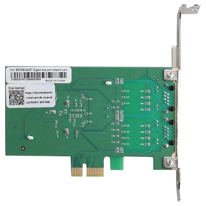 

HOT-Network Card 82575 Dual Port RJ45 Port NIC 10/100/1000 Gigabit PCI Express Pcie X1 Network Adapter Cards Adapter TXA020
