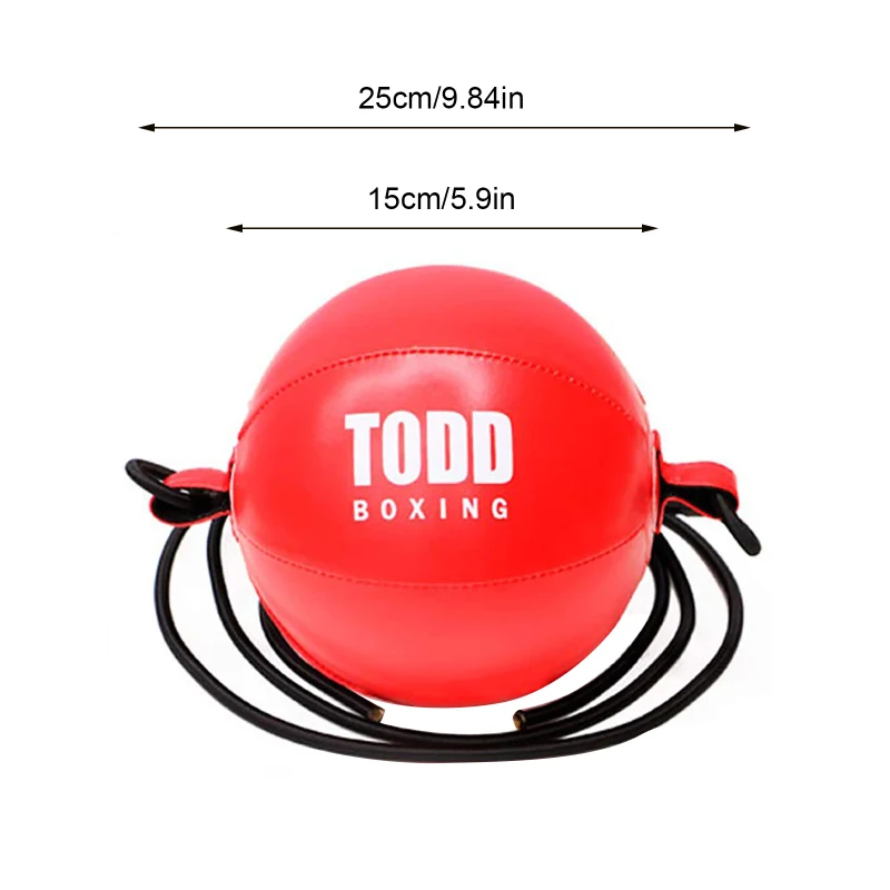 

Red Boxing Speed Ball Double Head Speed Bag Leather Boxing Training Speed Punching Balls Inflatable Punching Bag Fitness