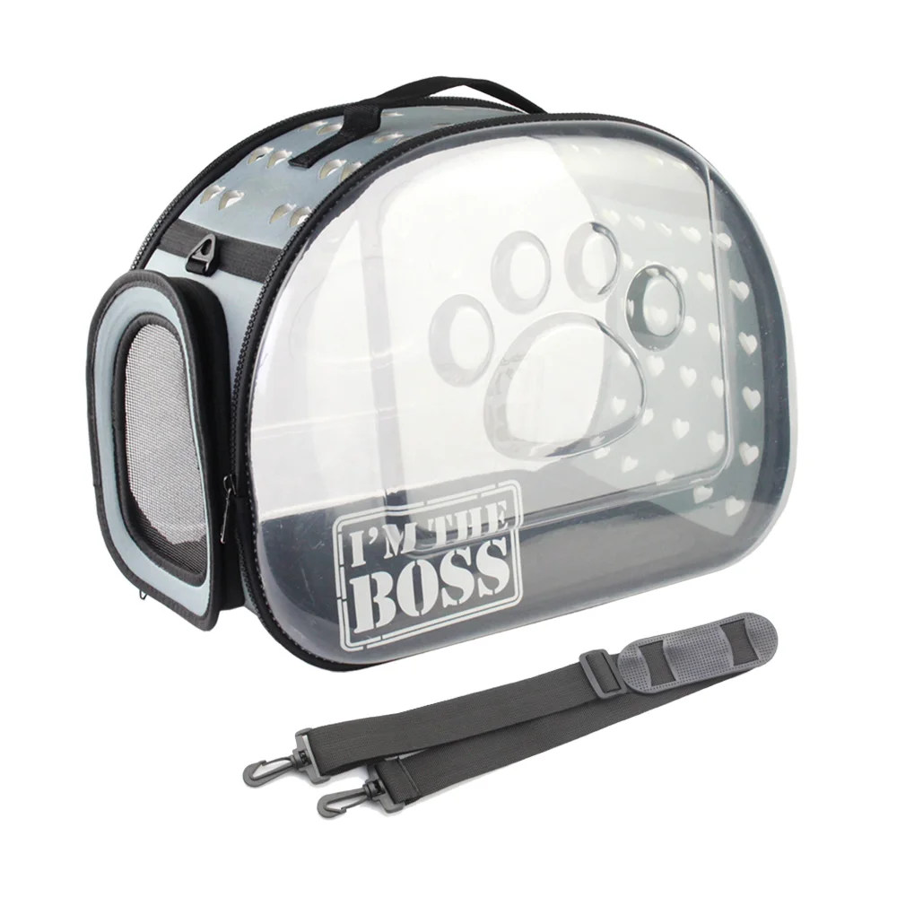 Прозрачная переноска для собак и кошек дышащая сумка в форме сердца дорожные