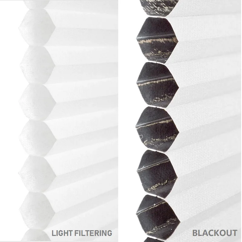 Беспроводные сотовые жалюзи шторы Плиссированные Шторы для окон (верхний нижний