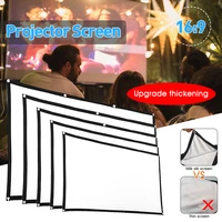607284100120 inch thickened projector screen 169 hd foldable portable projection screen for outdoor home theater backyard