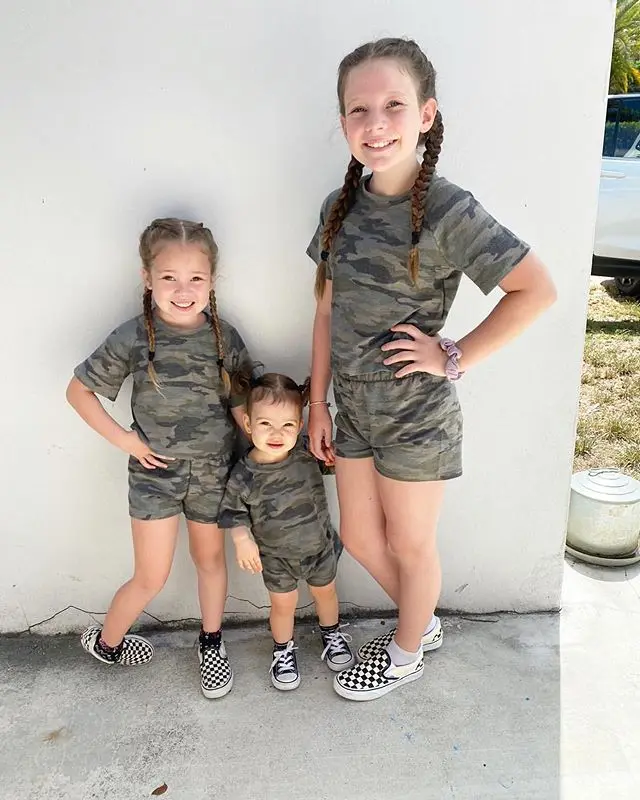 

1-5Years Toddler Newborn Baby Girl Cool Summer Clothing Set Short Sleeve O-Neck Cotton Camouflage Printed Top Shirt Shorts 2Pcs