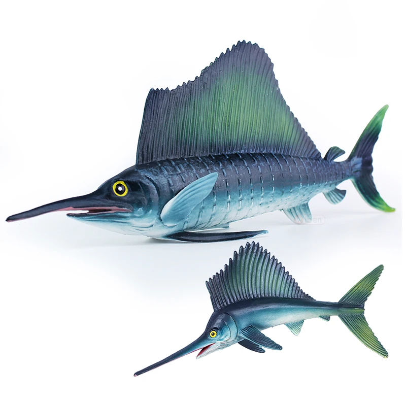 Модель морского существа Tomy 21 см искусственная рыба-меч модель модели игрушек |