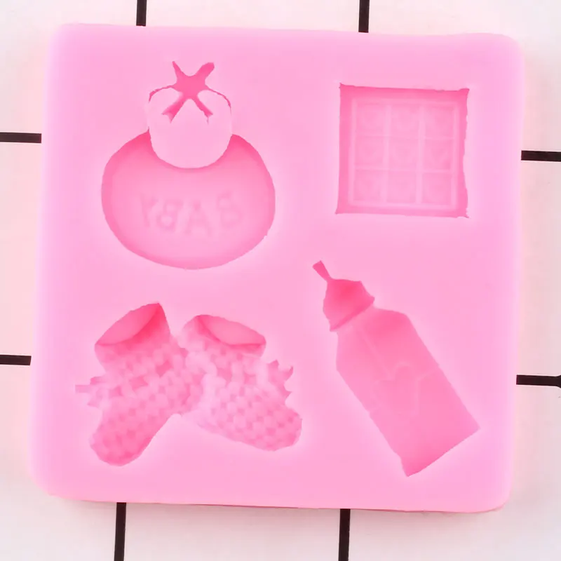 Baby Shower вечерние силиконовые формы детская обувь Fondant (сахарная) Формы Для