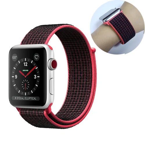 9 Ремешок для спортивных часов для apple watch, ремешок 42 мм, 38 мм, версия apple watch 5/4/3/2/1 наручных часов iwatch, ремешок 44 мм 40 мм двухслойный нейлоновый переплет ремешок для часов - Цвет ремешка: 9