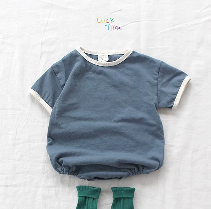 Летние тонкие боди в корейском и японском стиле с короткими рукавами для