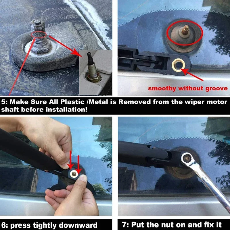 

Rear Windshield Wiper Arm Blade Kit for Toyota Land Cruiser Lexus LX570 2008-2015 GX470 2003-2009 85241-42070