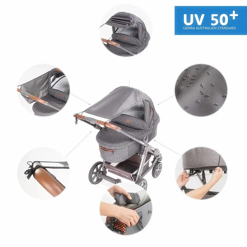 Детские коляски Аксессуары коляска зонтик крышка-эффективный УФ-лучи дизайн и