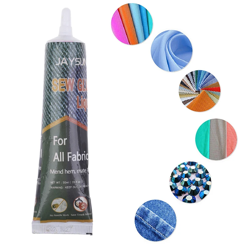 Жидкий клей для шитья 50 мл ремонта одежды джинсовой кожи декоративной рукоделия