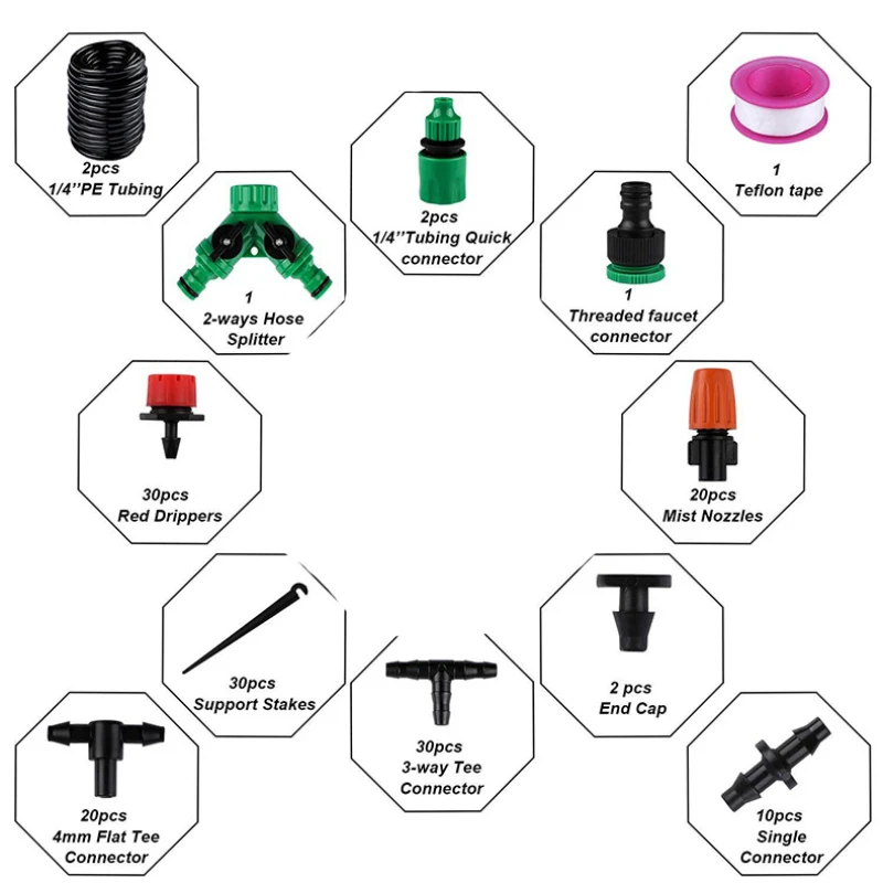 30 м система капельного орошения сделай сам автоматические садовые наборы для