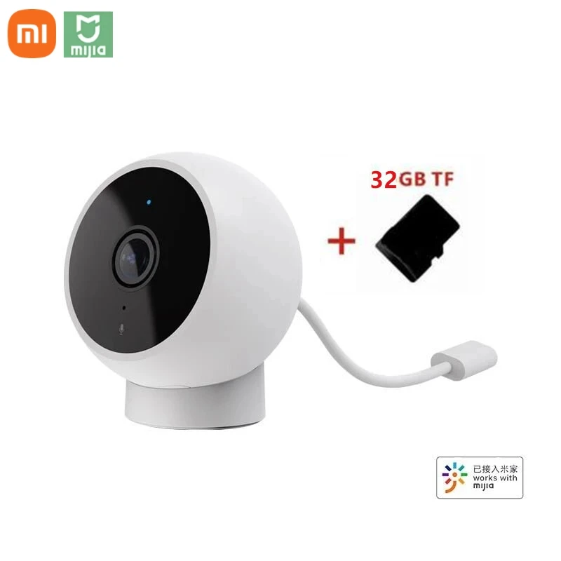 Умная мини-Камера Xiaomi Mijia 2k 1296P угол 180 ° Wi-Fi 2 4 ГГц | Электроника