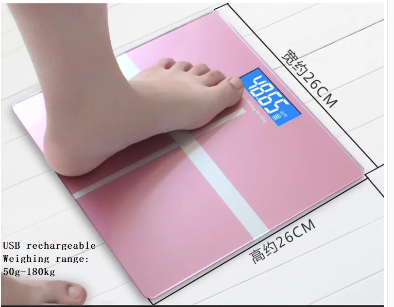 

0.2kg-180kg weight scale USB charging electronic scale precision health scale adult weight loss weighing meter.