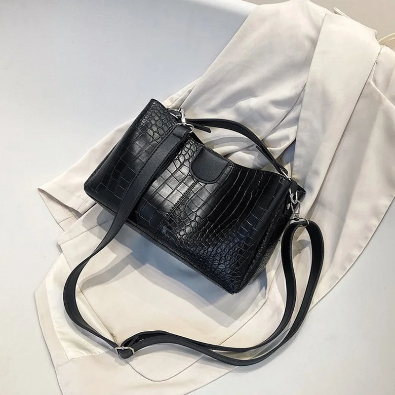 

Fashion Animal Prints Shoulder Bag PU Leather Handbag Designer Crossbody Bags For Women Bucket Messenger Bags