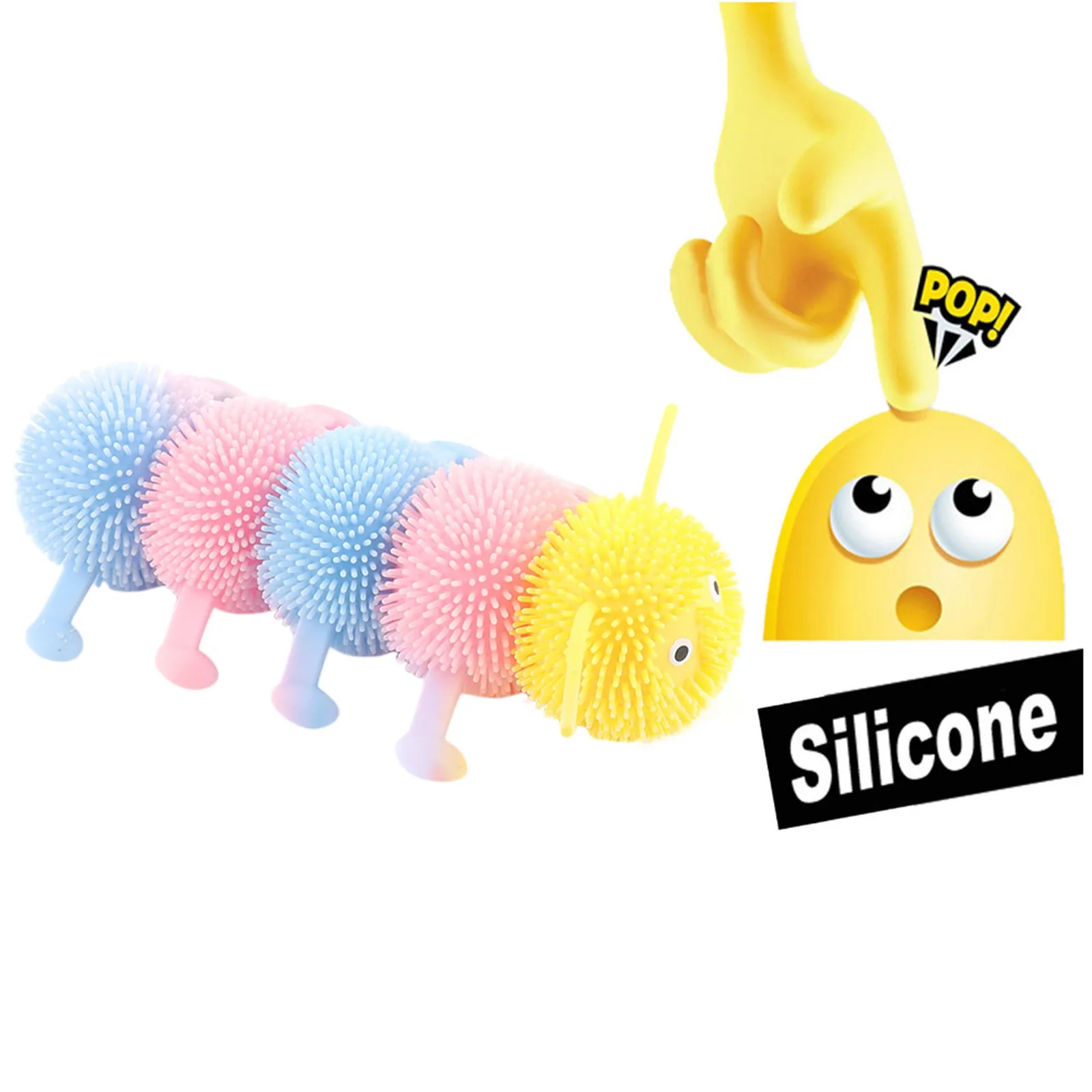 

5/16 Knots Caterpillar Relieves Stress Toy Physiotherapy Releases Stress Fidget Toys Personalized Gift Juguetes Toys For kids