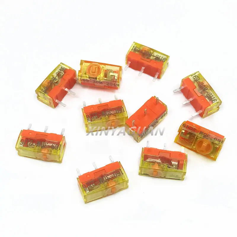 Новинка 10 шт. оригинальная Пылезащитная Золотая мышь микропереключатель 3