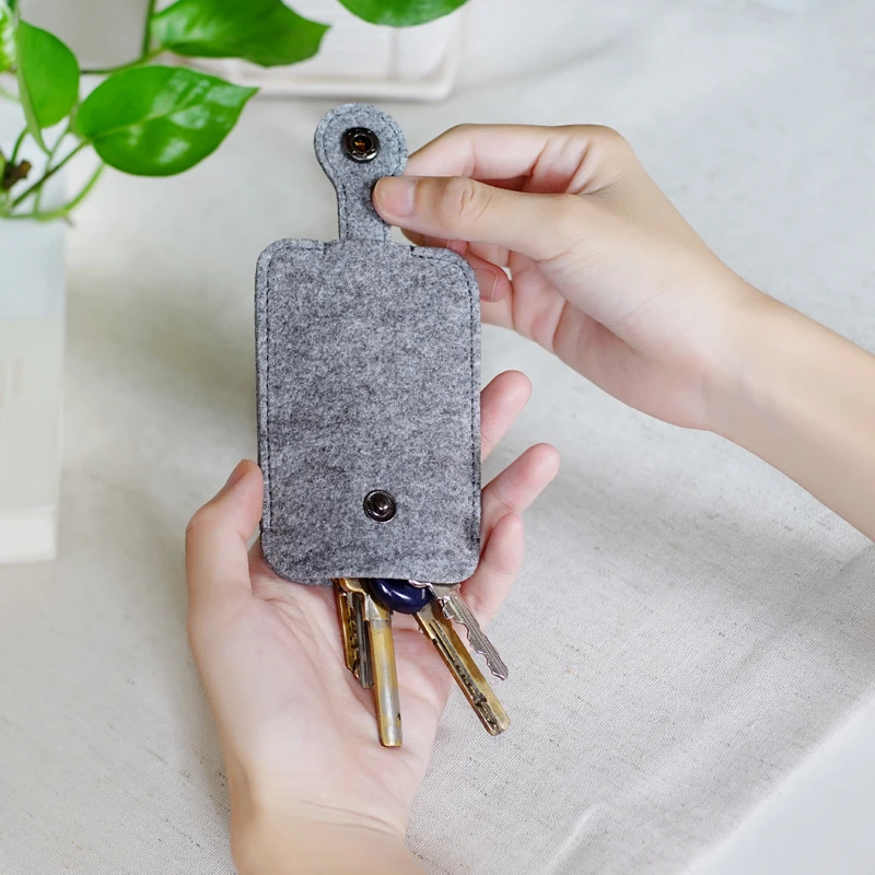 2019 популярное автомобильное портмоне для ключей мужчин женщин шерстяной войлок