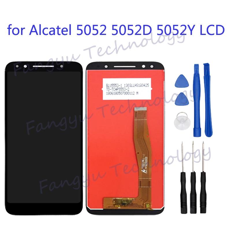 5 'для Alcatel 5052 5052D 5052Y ЖК + сенсорный экран дигитайзер заменен для ALCATEL 3 ЖК-дисплей