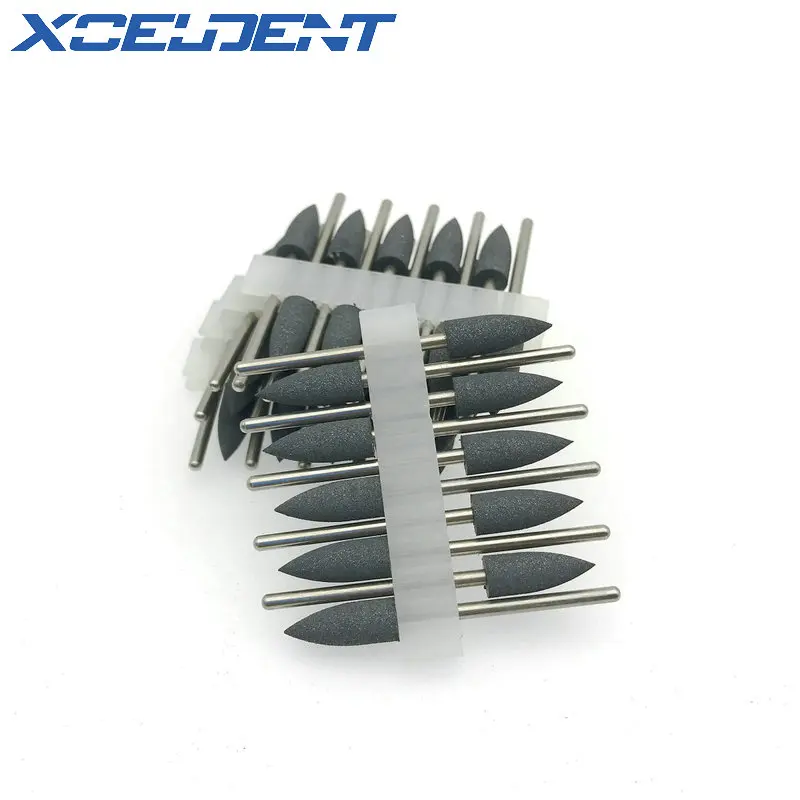 50 шт. черный фильцы зуботехнические полировочные боры из силиконовой резины для