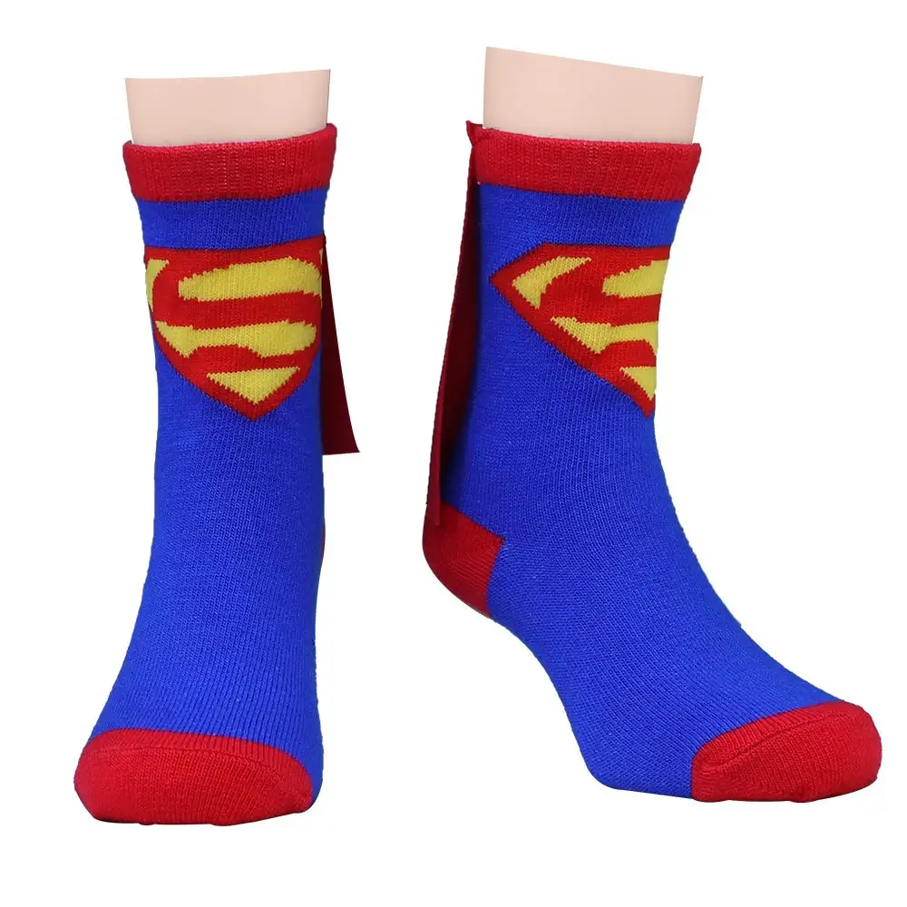 От 4 до 6 лет Детские носки с персонажами из мультфильмов Superman Spiderman Batman флэш