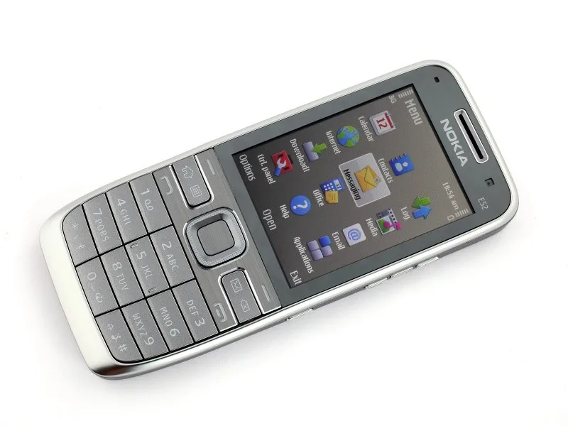 used nokia e52 mobile phone wifi gps 3g support arabic russian keyboard unlocked cell phone free global shipping