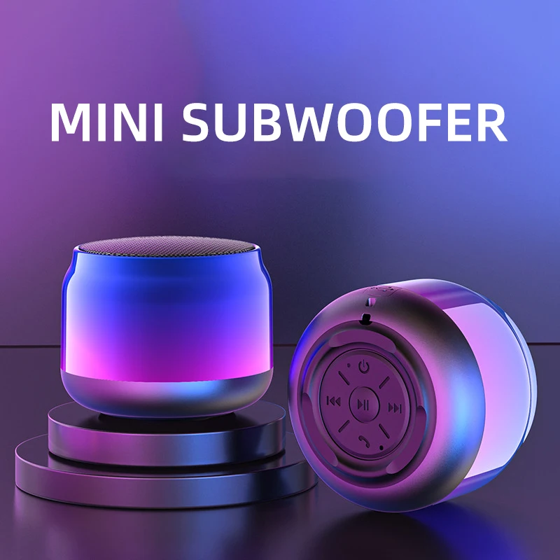 

Мини Bluetooth-колонка, портативная беспроводная мини-колонка, аудио сабвуфер, стерео, водонепроницаемая Колонка для дома и улицы