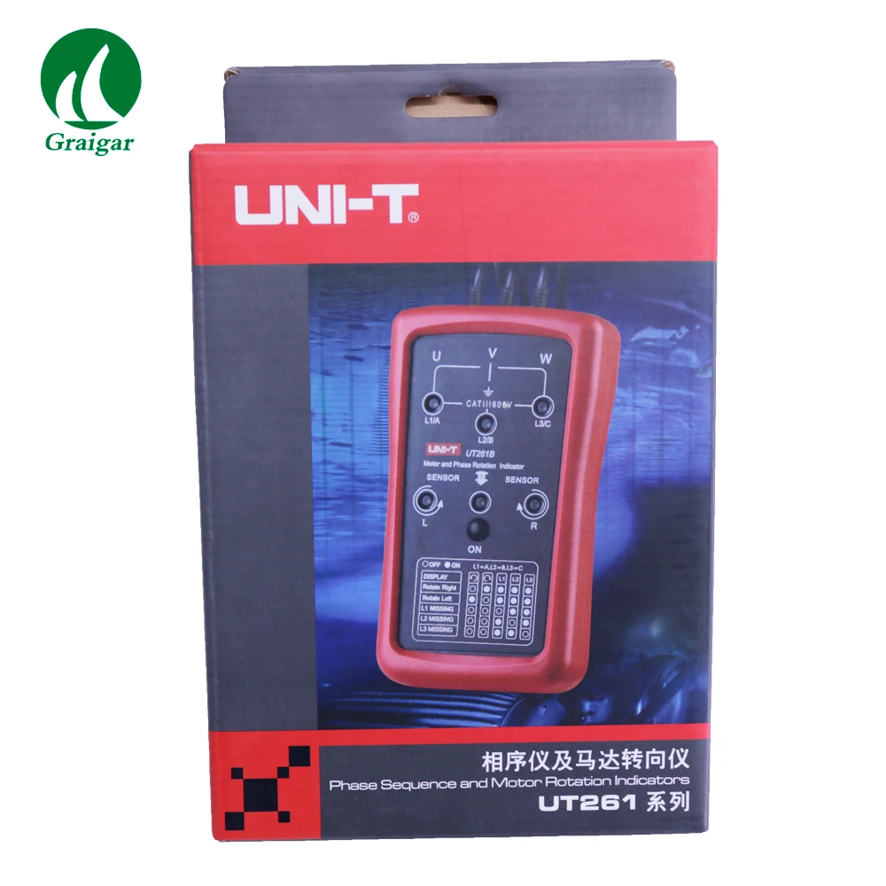 

UT261B Phase Sequence and Motor Rotation Indicator Frequency (Hz) 15Hz~400Hz