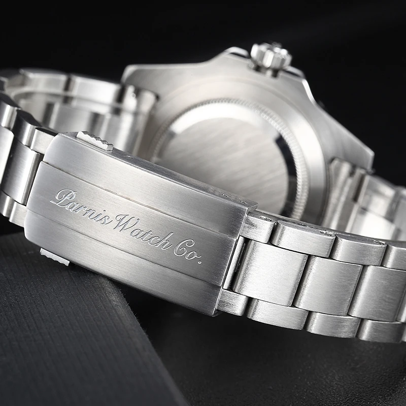 Parnis 40mm часы мужские спортивные механические часы GMT черный, красный Керамика ободок дайвер смотреть автоматический Нержавеющая сталь сапфир роль роскошные часы Для мужчин