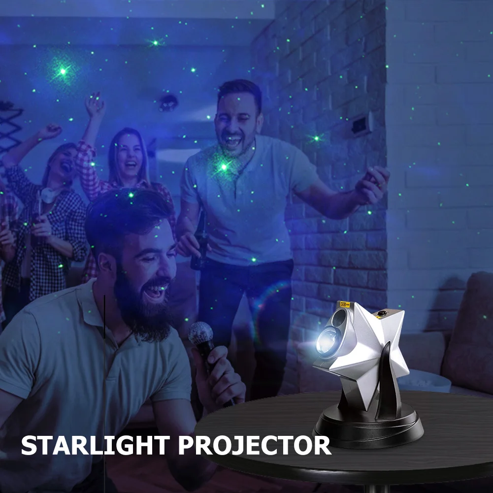 

Classic Romantic Starry Sky Projector Light Multi-functional Practical Durable 270 Rotation Star Night Lamp for Bedroom