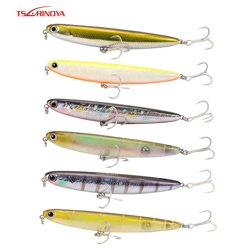 Trulinoya DW27 приманка для рыбалки карандаш 11 см 13 г поверхность искусственная жесткая приманка 3D глаза тройные Крючки воблер Z плавание